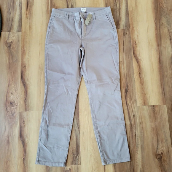 NWT J. CREW Tall/Long Grey Vintage Straight Trouser Pants Size 29 - Picture 3 of 10